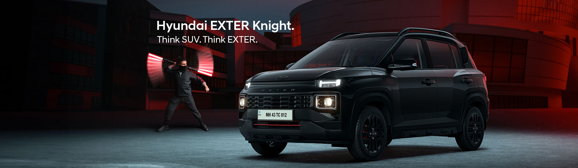 blackexterinnerkvpc Hyundai EXTER Knight Launched in India